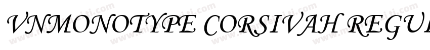 VnMonotype corsivaH Regular字体转换
